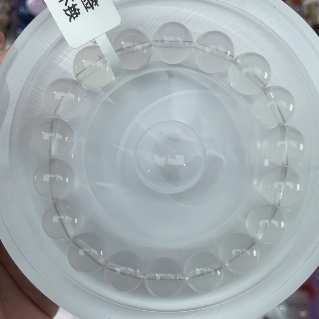 未镶嵌手串水晶028奶白晶11m