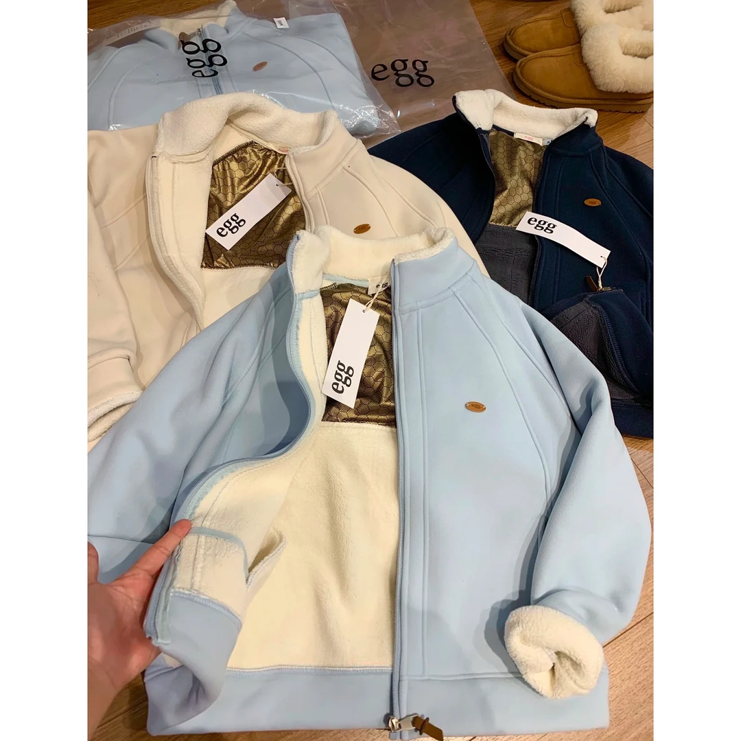 【韩代e*黑金锁温】e*质感超绝！情侣款加绒加厚黑金蓄热外套～