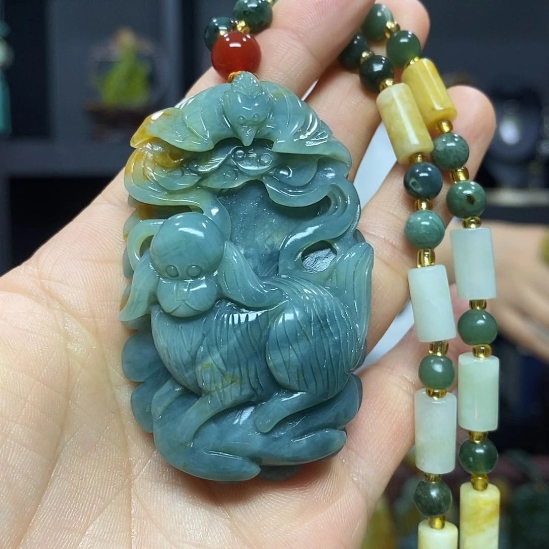 未镶嵌岫玉挂件吊坠