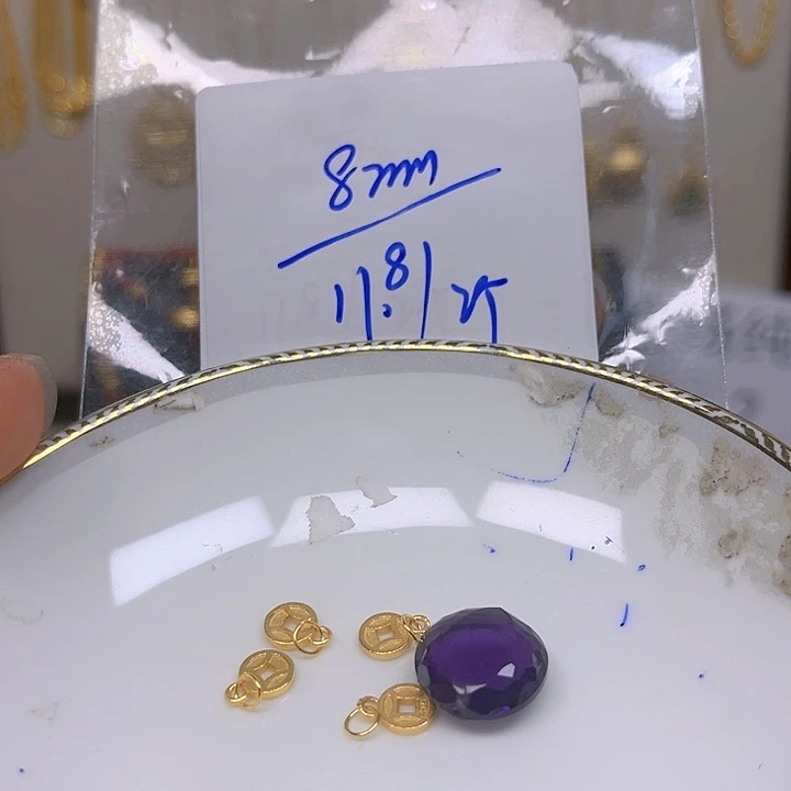 紫晶颈饰银S925镶嵌紫晶925镶嵌137