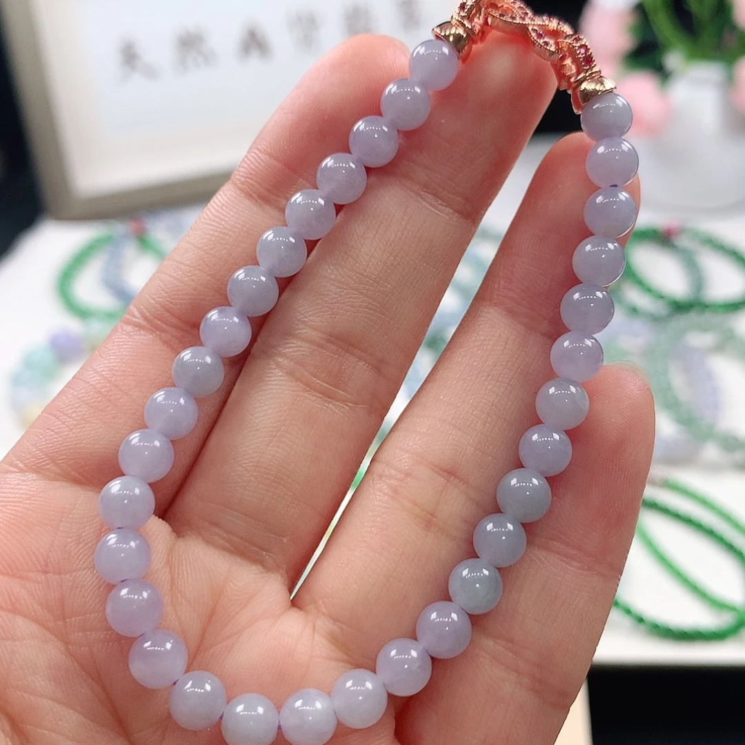 翡翠未镶嵌手链手链5.5mm