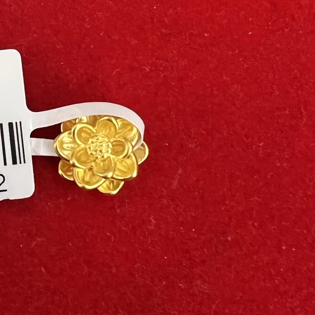 【思思专享】足金999 莲花 GP 0.28 纳金添福