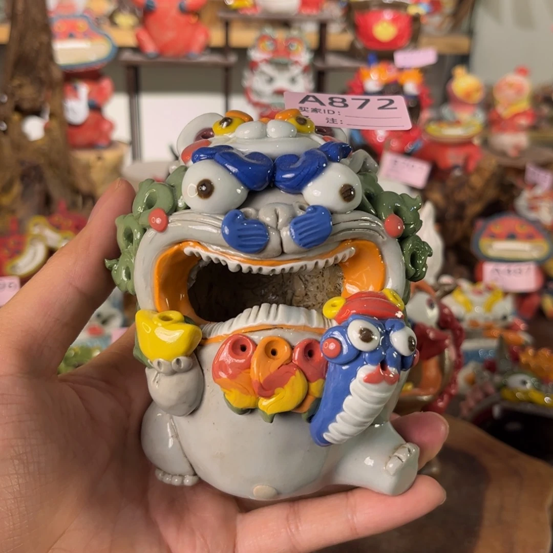 泥塑陈****钱纯手工茶宠摆件