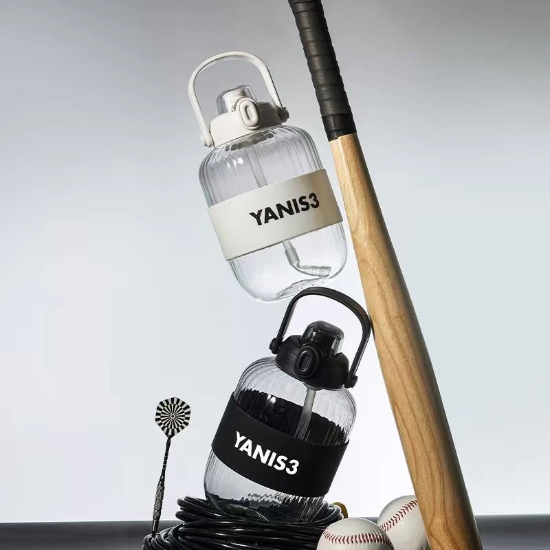 YANIS3大容量运动水杯健身水壶户外水杯男女生高颜值手拎直饮水杯