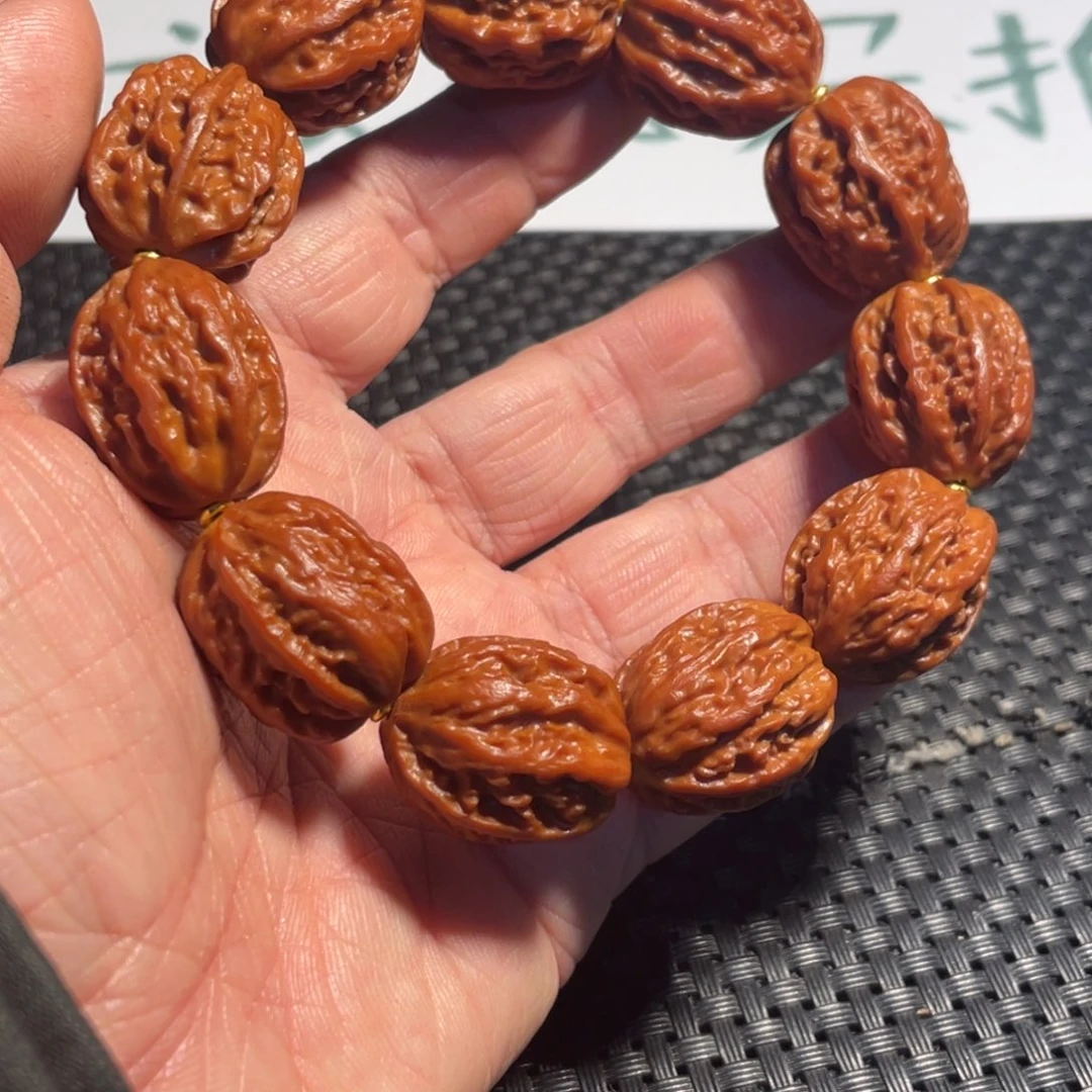 文玩核桃手串毕业纹路小枣20