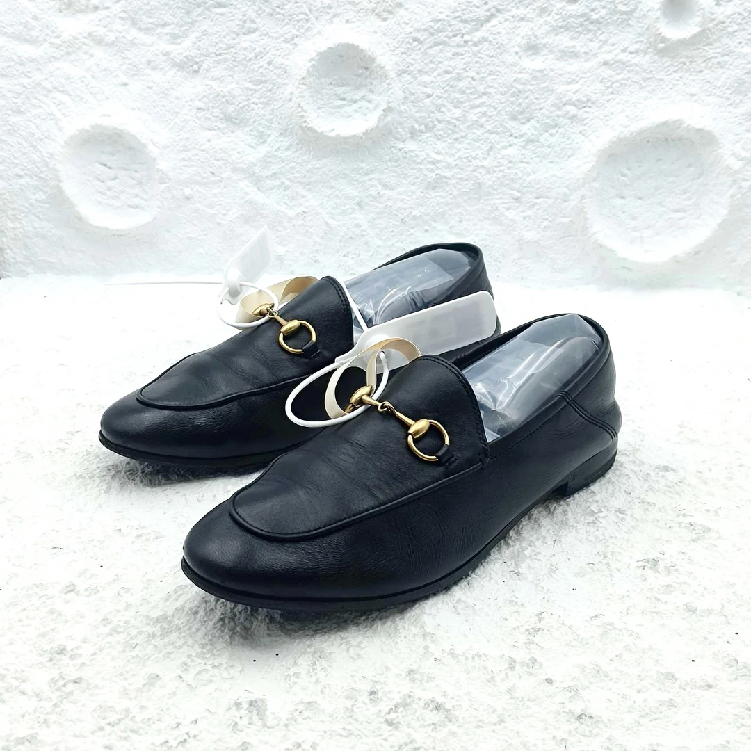 95新 GUCCI/古驰 Gucci/古驰/37.5码/马衔扣乐福鞋/A1967