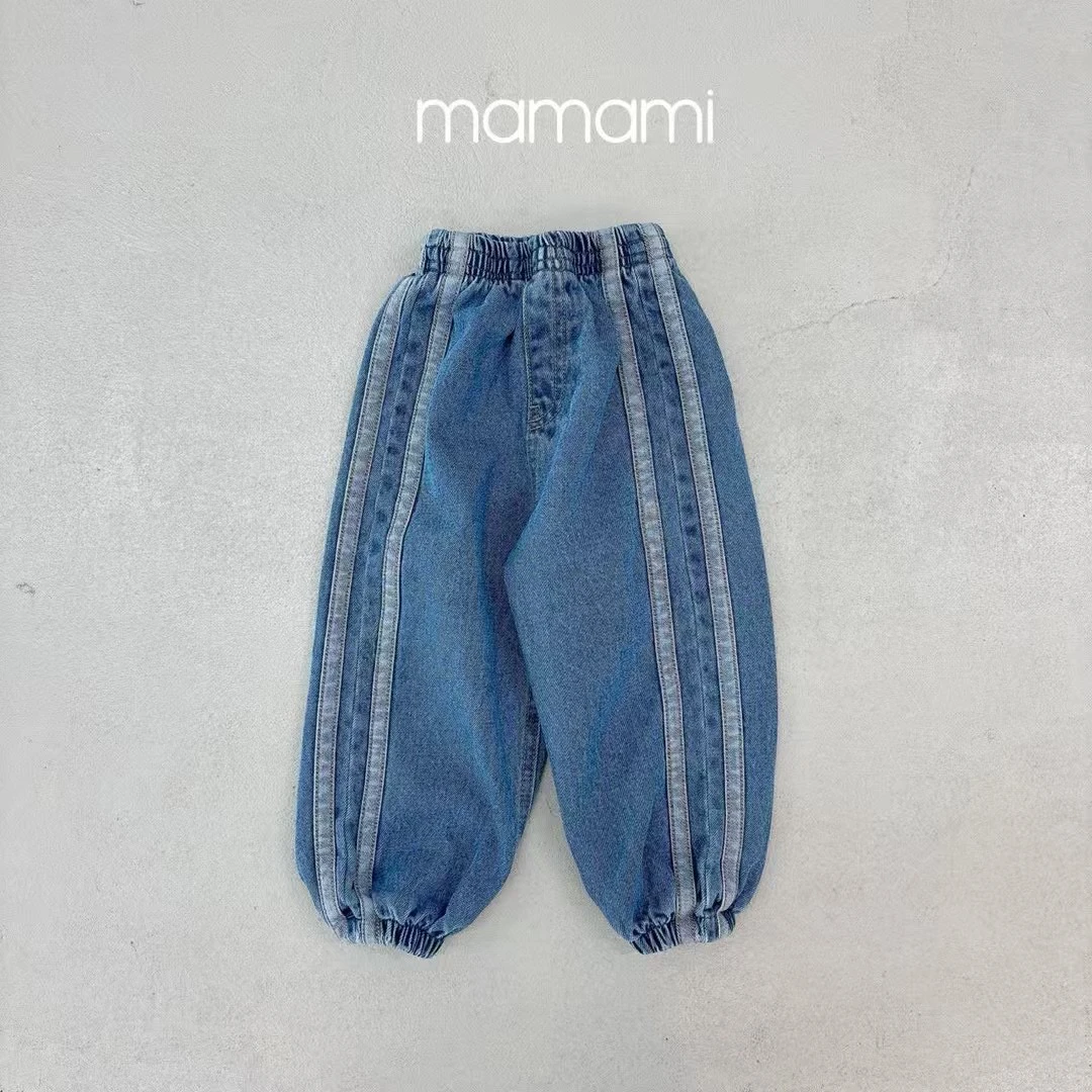 韩国星宝家25春新款拼接软牛仔休闲裤