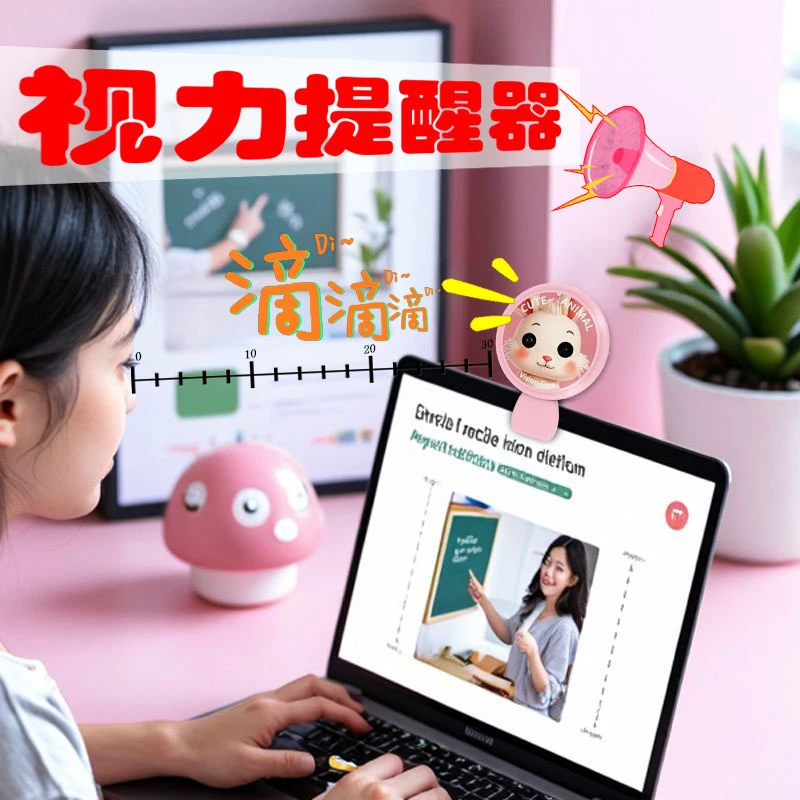 坐姿矫正器学生预防近视智能距离提醒防低头驼背视力保护