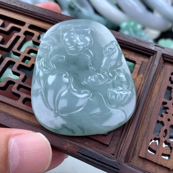 翡翠未镶嵌颈饰翡翠A货S015