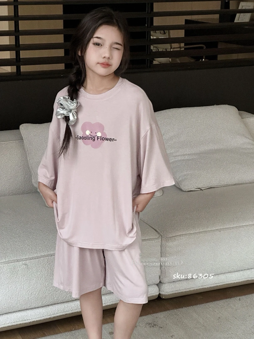 86305高端潮流时尚百搭潮品童装休闲家居服C16-1-1