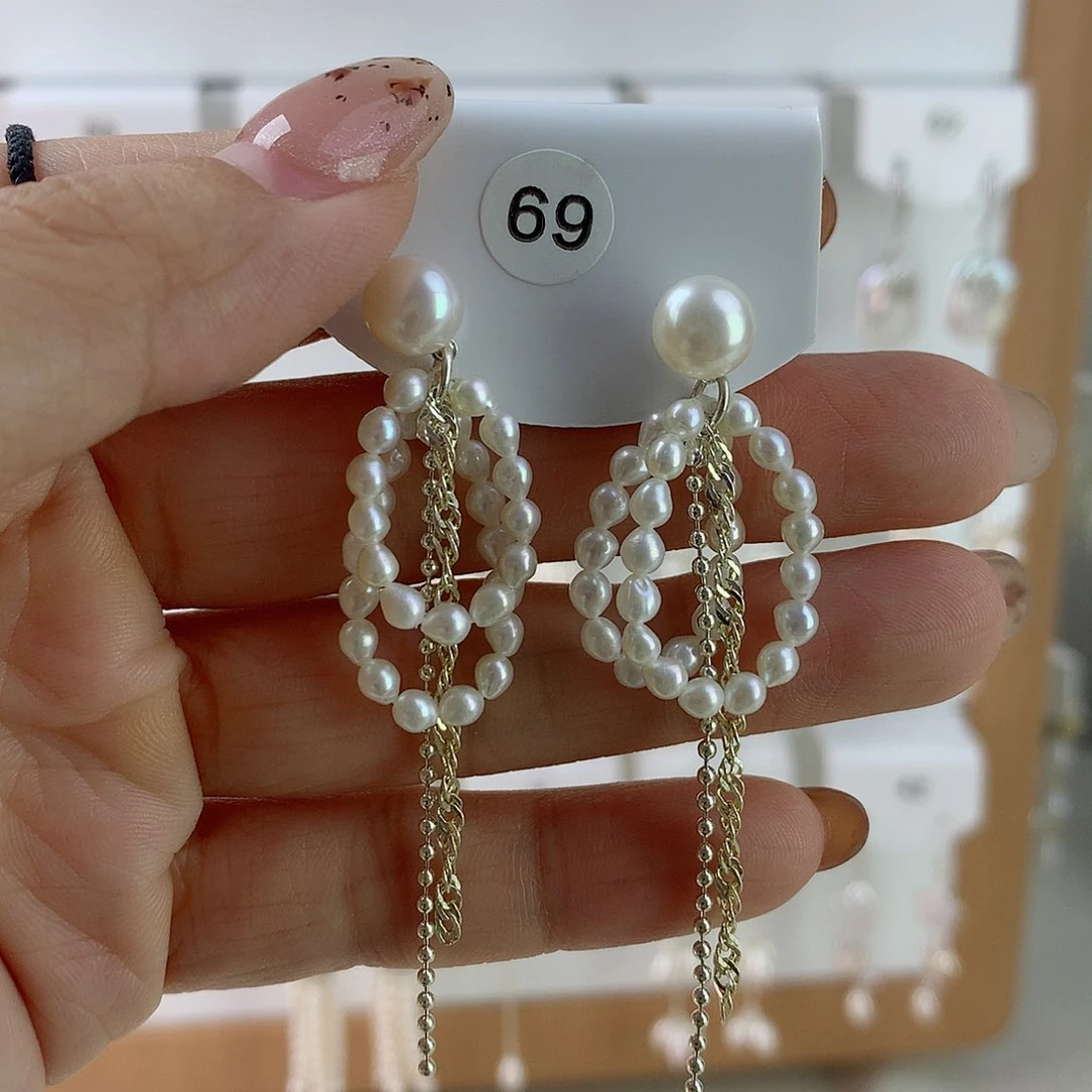 未镶嵌耳饰淡水珍珠