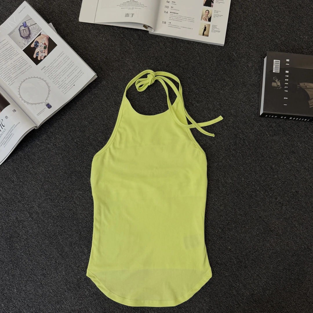 【塔鹿蕾】25年新款挂脖系带美背性感吊带背心0118