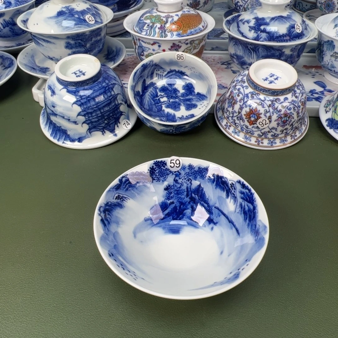 景德镇纯手工纯手绘茶具木木59