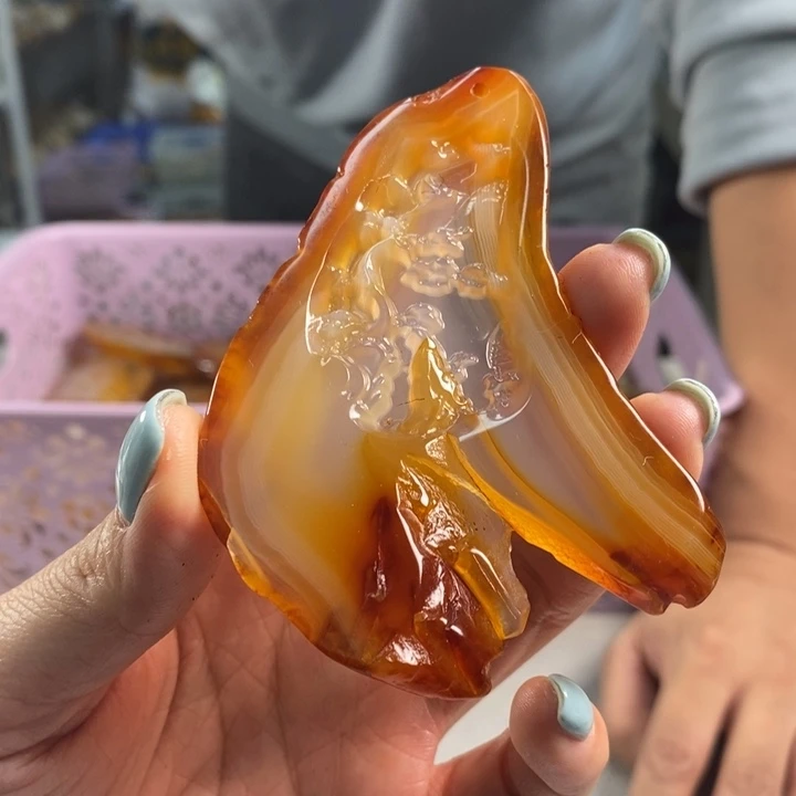 玛瑙/玉髓吊坠(不含链)未镶嵌