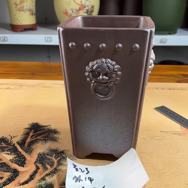 紫砂花盆紫砂兰花盆29