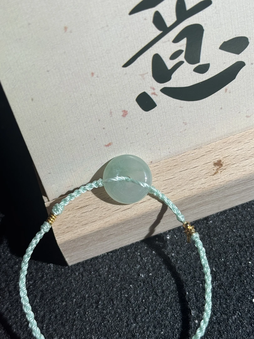 翡翠平安扣手绳F1471