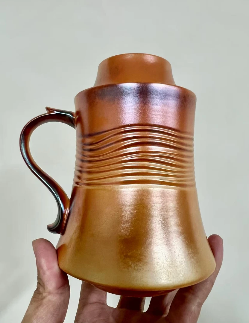 柴房陶瓷柴烧高货金红微某瑕暖瓶