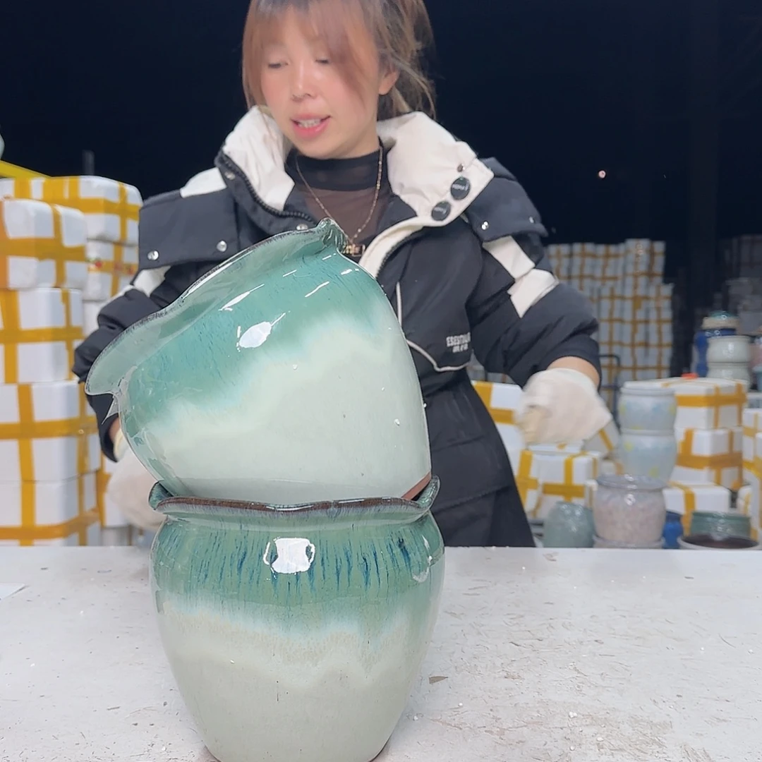 紫砂花盆云上花盆直播1216-670