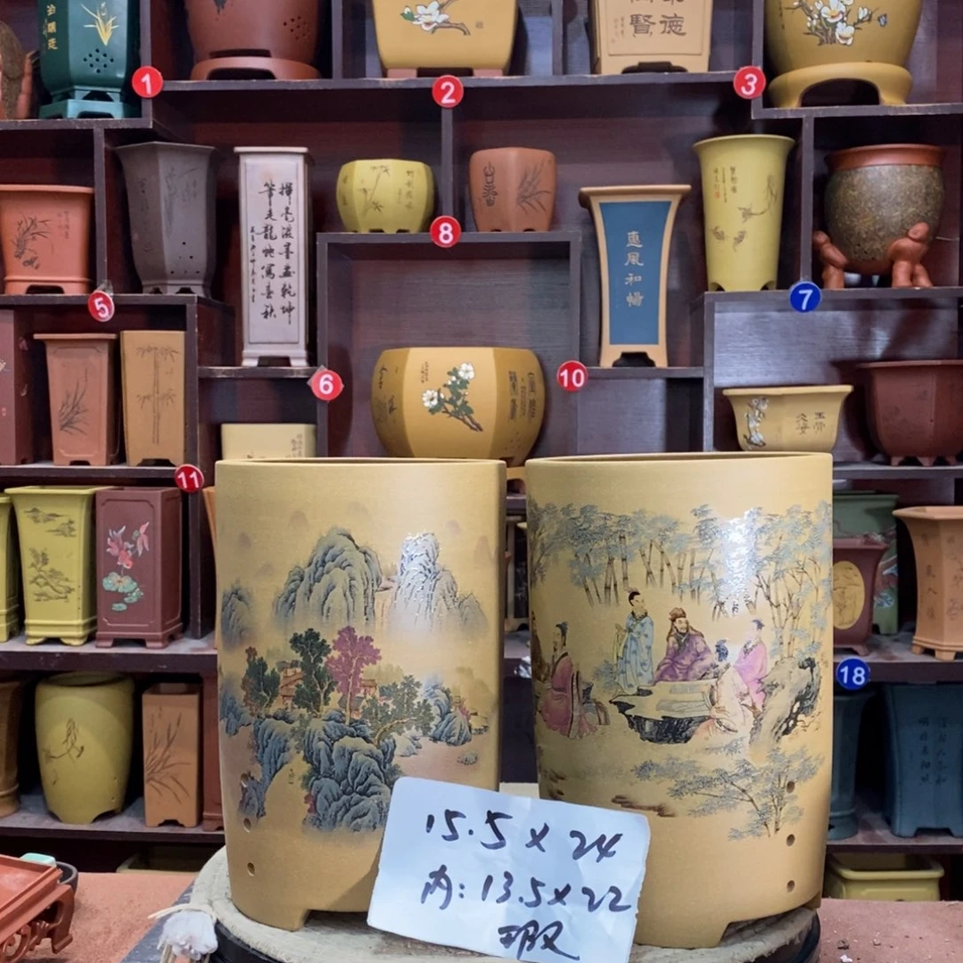 紫砂艺术紫砂花盆
