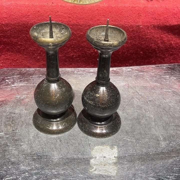 国**词黄铜摆件工艺品摆件