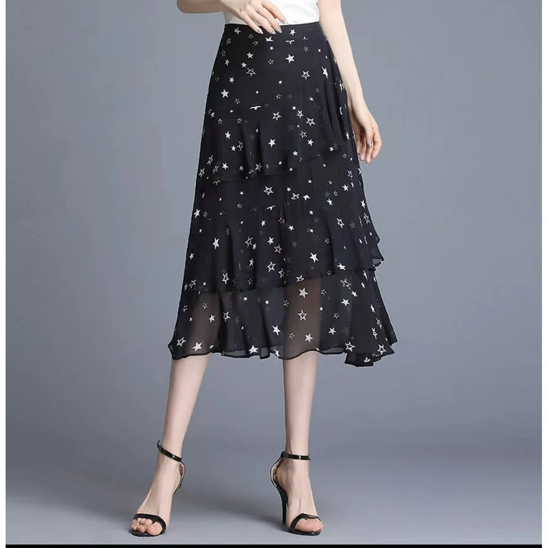 100%桑蚕丝半截裙25DAK0298