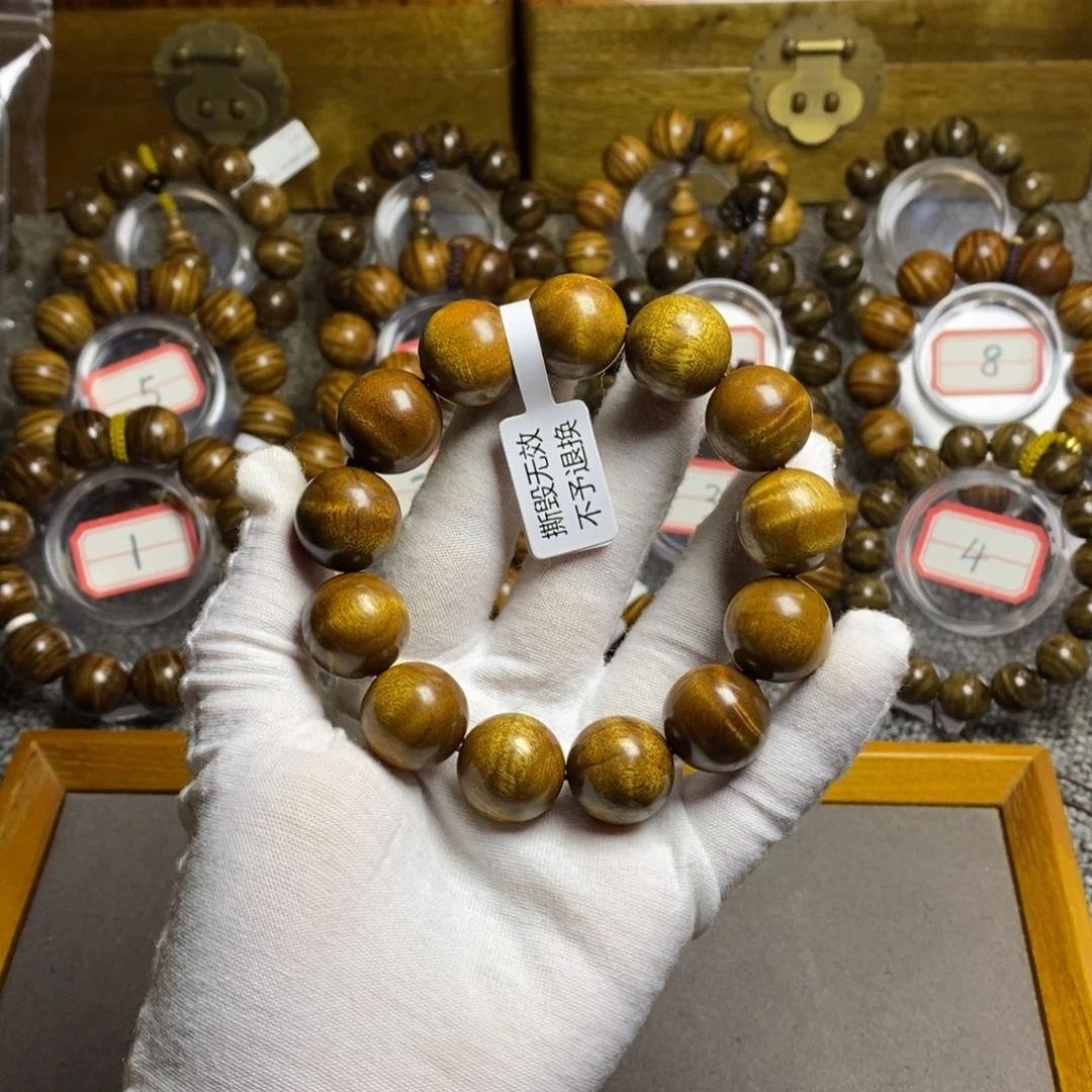 手串/手链楠木（金丝楠）枯木料水波1.8