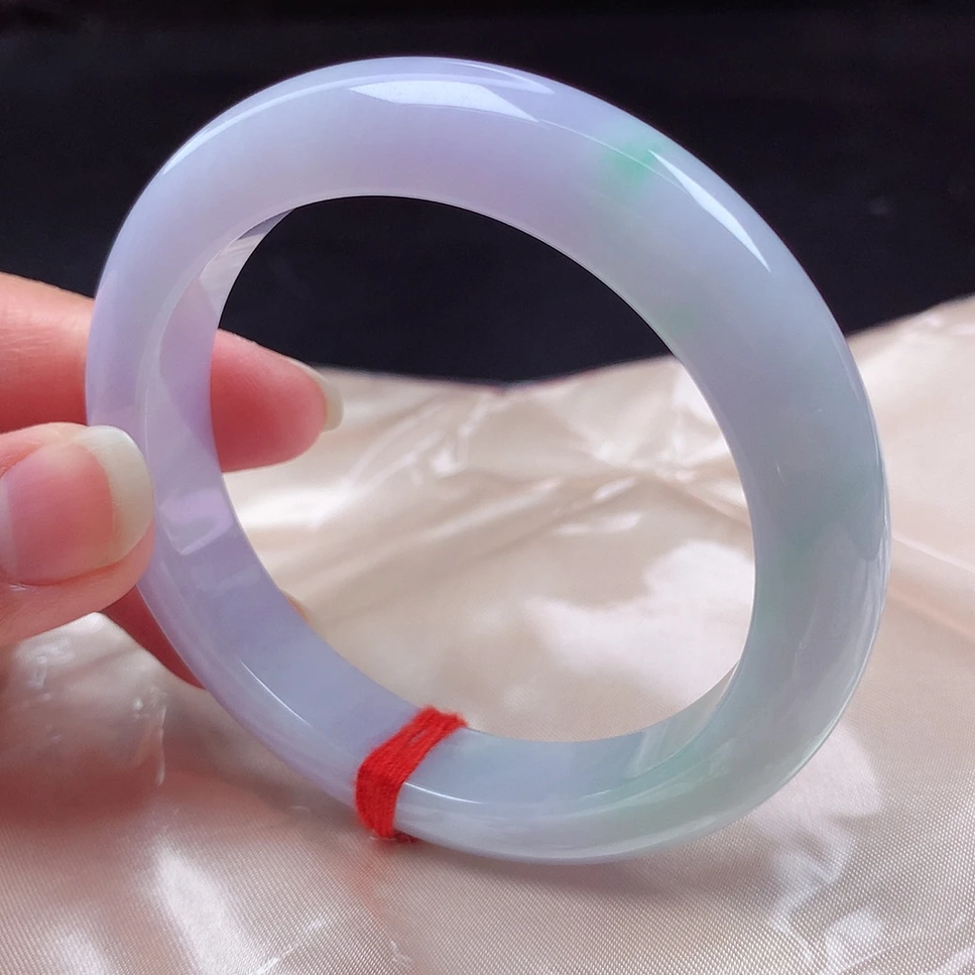 翡翠未镶嵌手镯57圈h8631