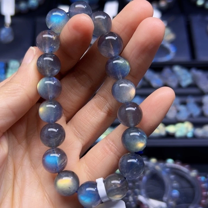 拉长石手串未镶嵌11.5左右