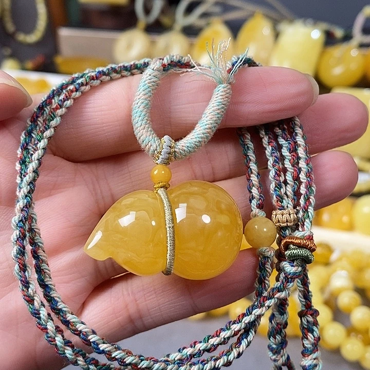 琥珀未镶嵌裸石葫芦