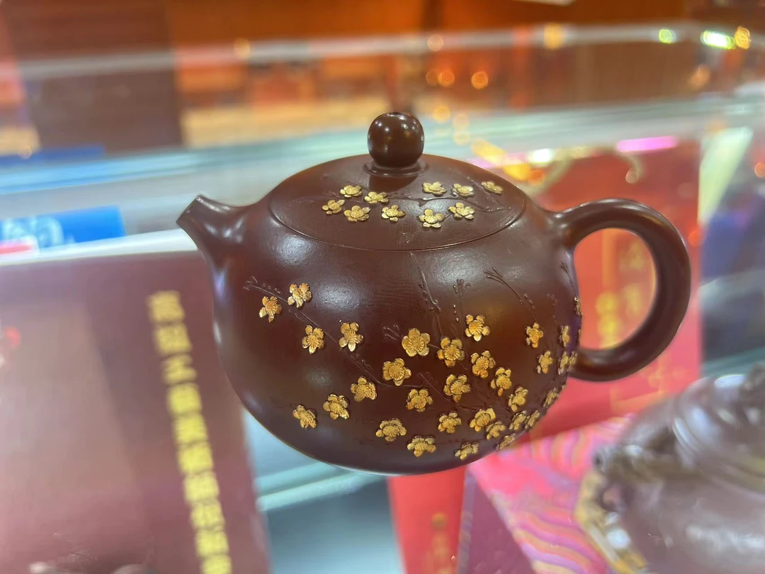 DT1117梅花卡盖西施紫袍玉砂[琦]精工全手紫砂壶