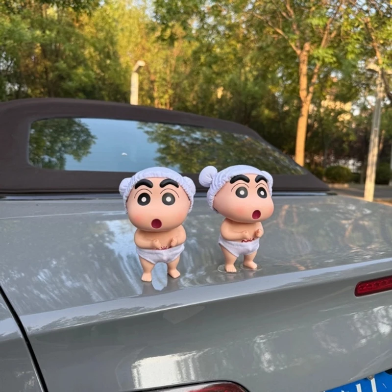 2025新款洗澡小新汽车尾部车载饰品个性装饰