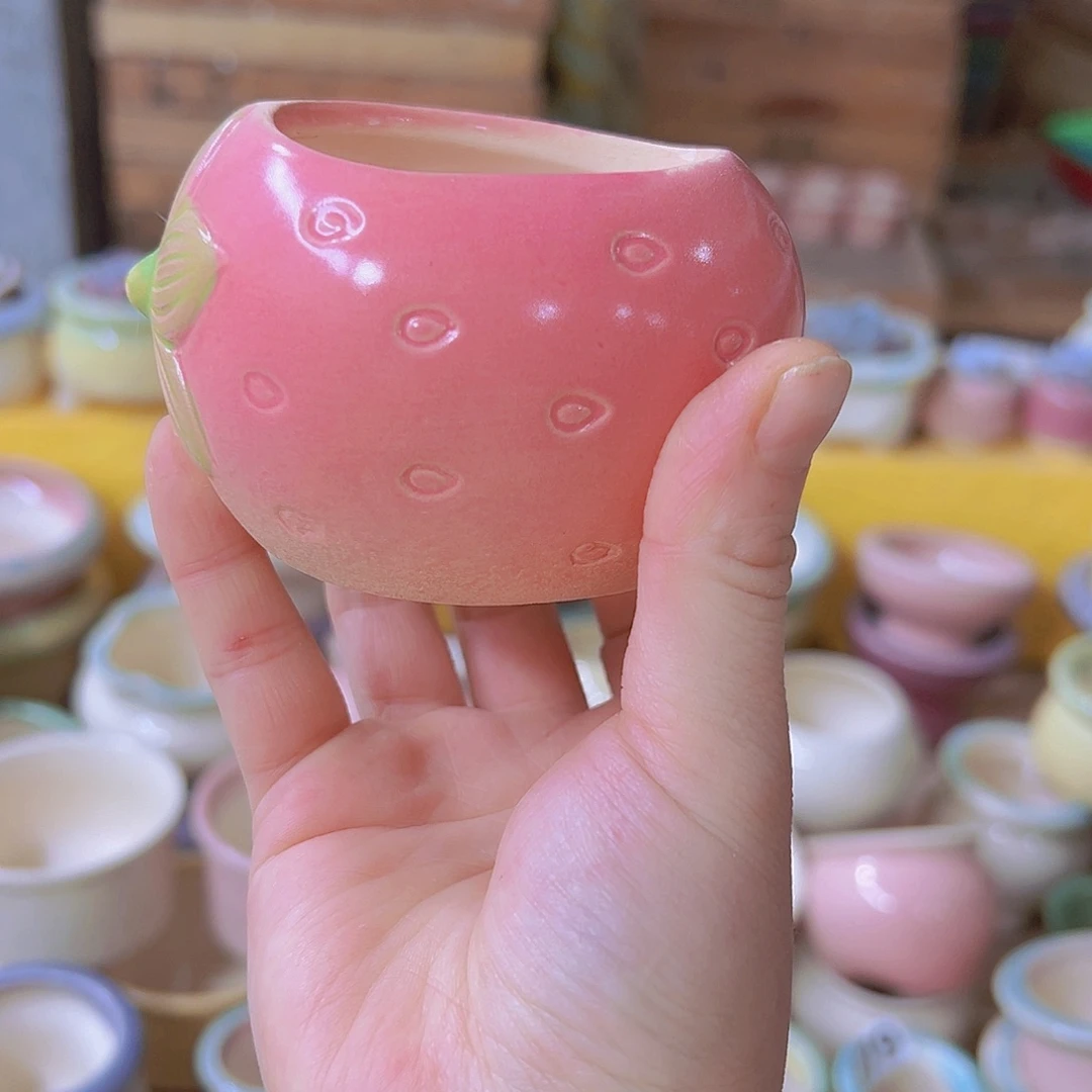 红陶陶瓷花盆当场满12包邮