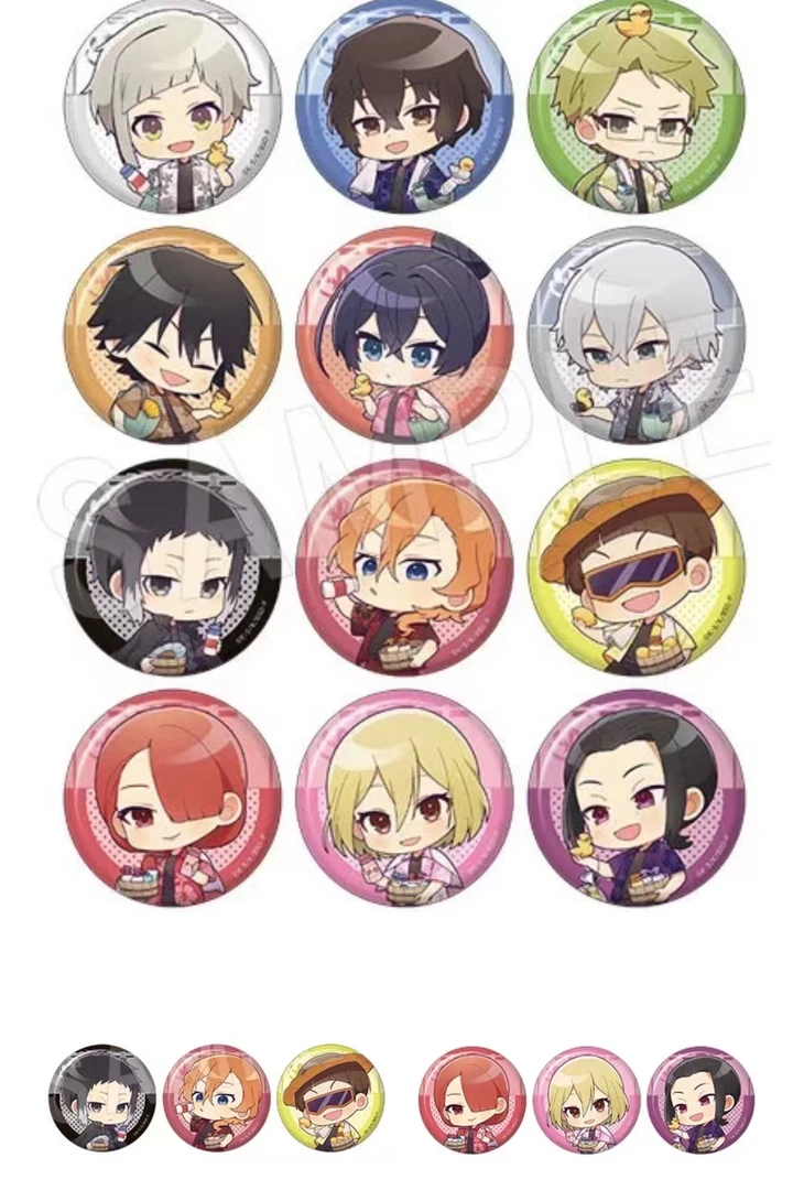 【文豪野犬日谷】极乐汤系列Q版吧唧 潮玩盲盒 （默认代拆）