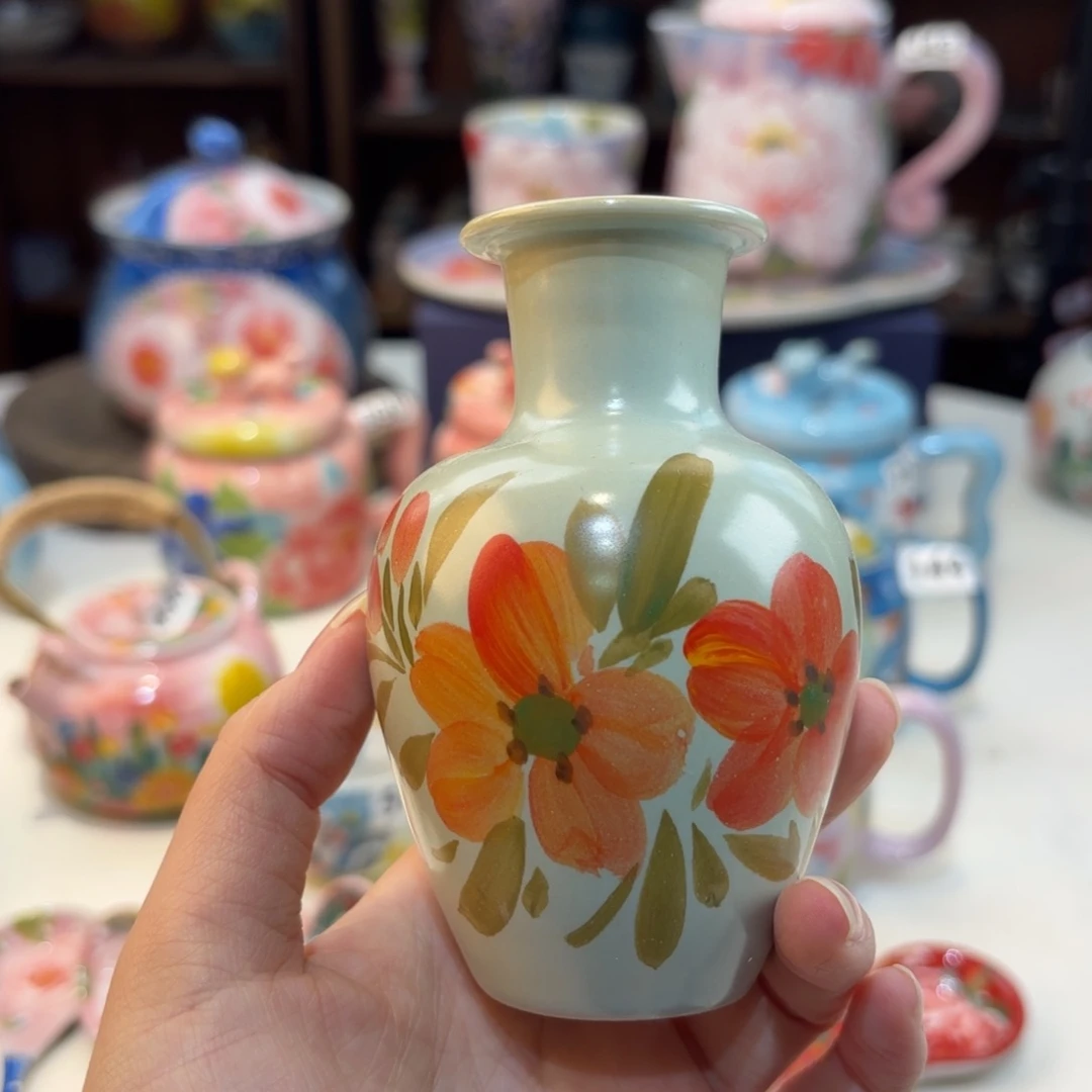 景德镇手绘高温釉下彩陶瓷茶具