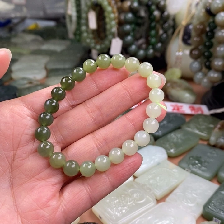 和田玉未镶嵌手链