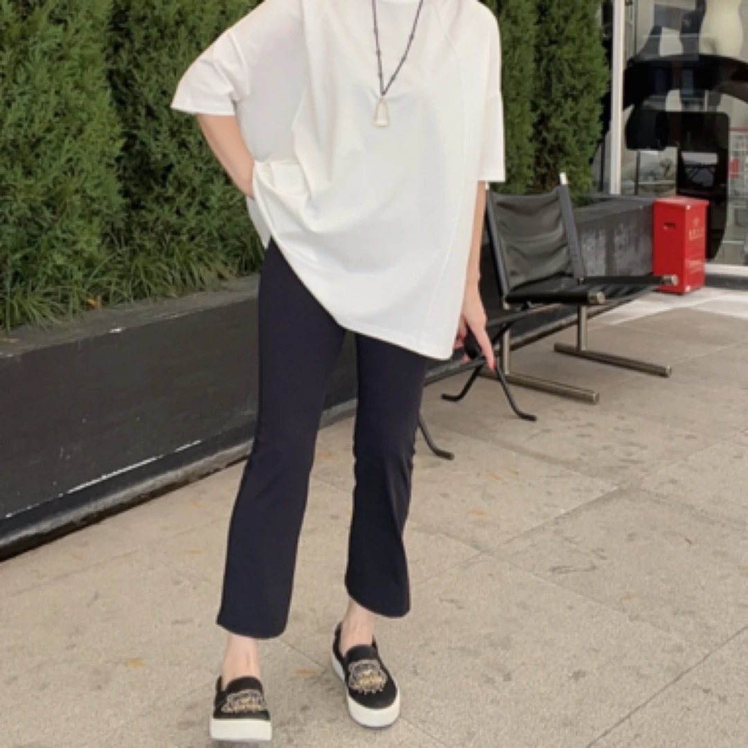 （婷姐主推）八分裤微喇高腰瑜伽直筒显瘦提臀跑步运动通勤百搭女裤