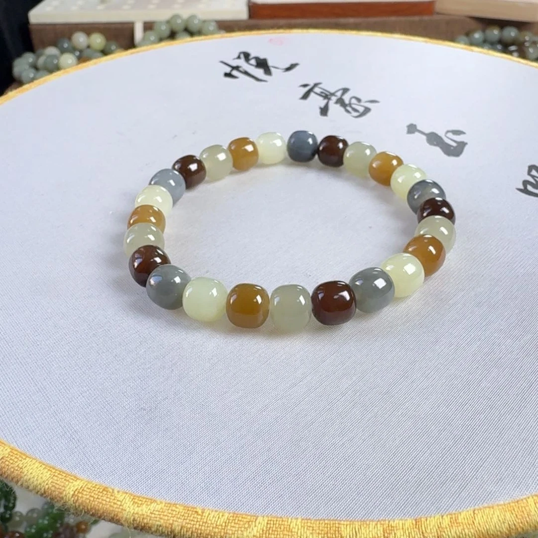 和田玉手链未镶嵌治***秦