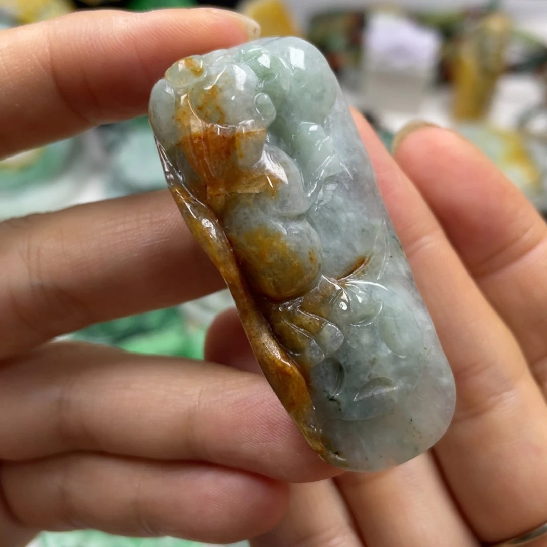 未镶嵌挂件翡翠牌子