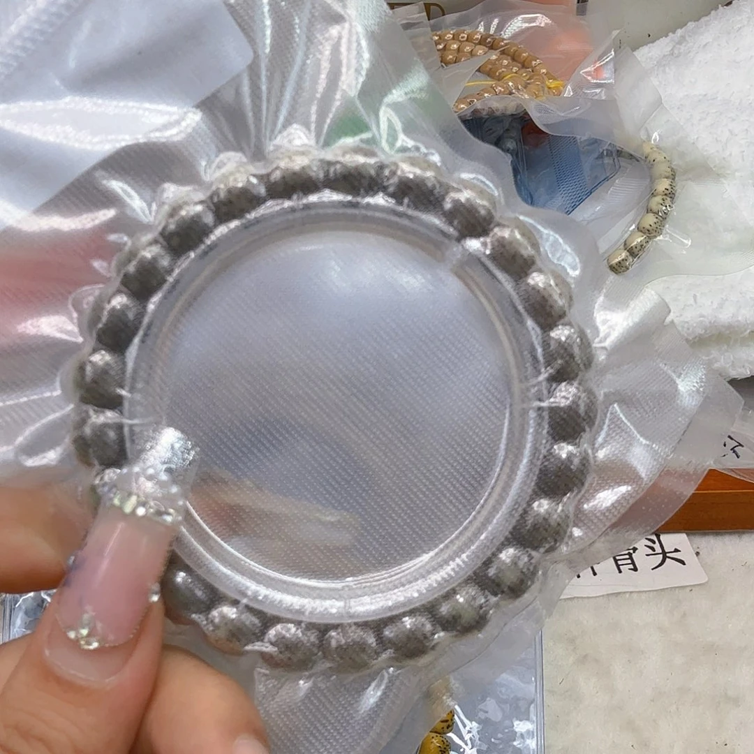 星月菩提手串118高端黑灰星月菩提单圈98