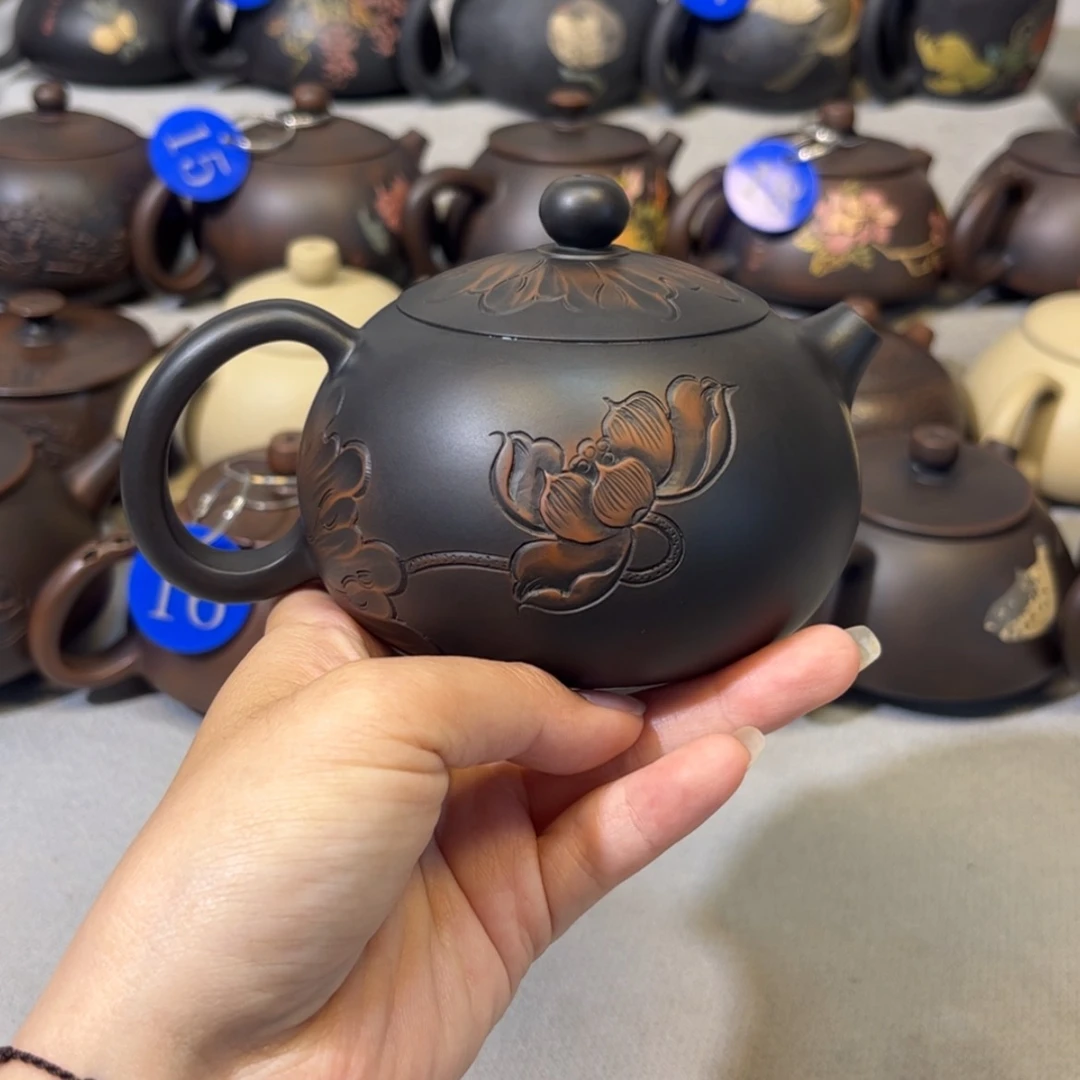 【闪购商品】红泥 浮雕莲蓬 容量 270c c