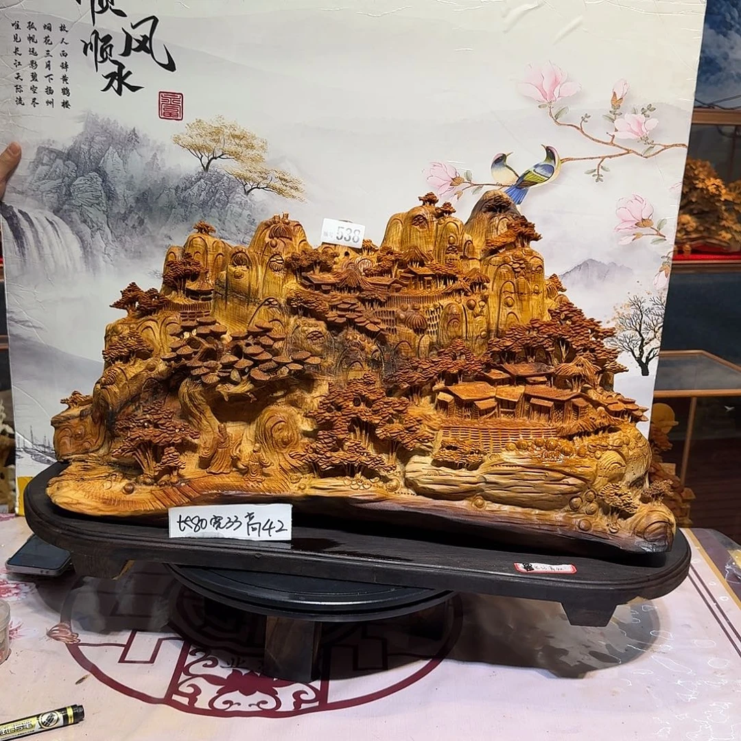 赤***械柏木（崖柏）木雕款