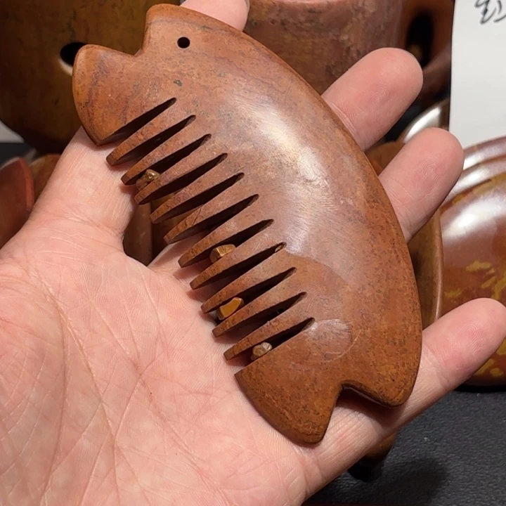 红砭石精品款双头鱼