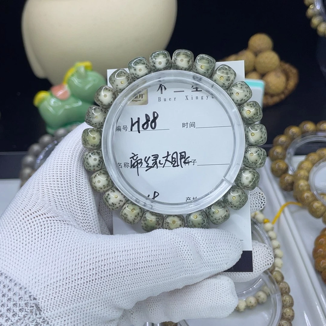 手串星月菩提H帝绿大眼