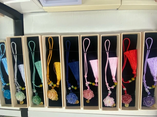 菏泽树脂牡丹挂饰国风国潮