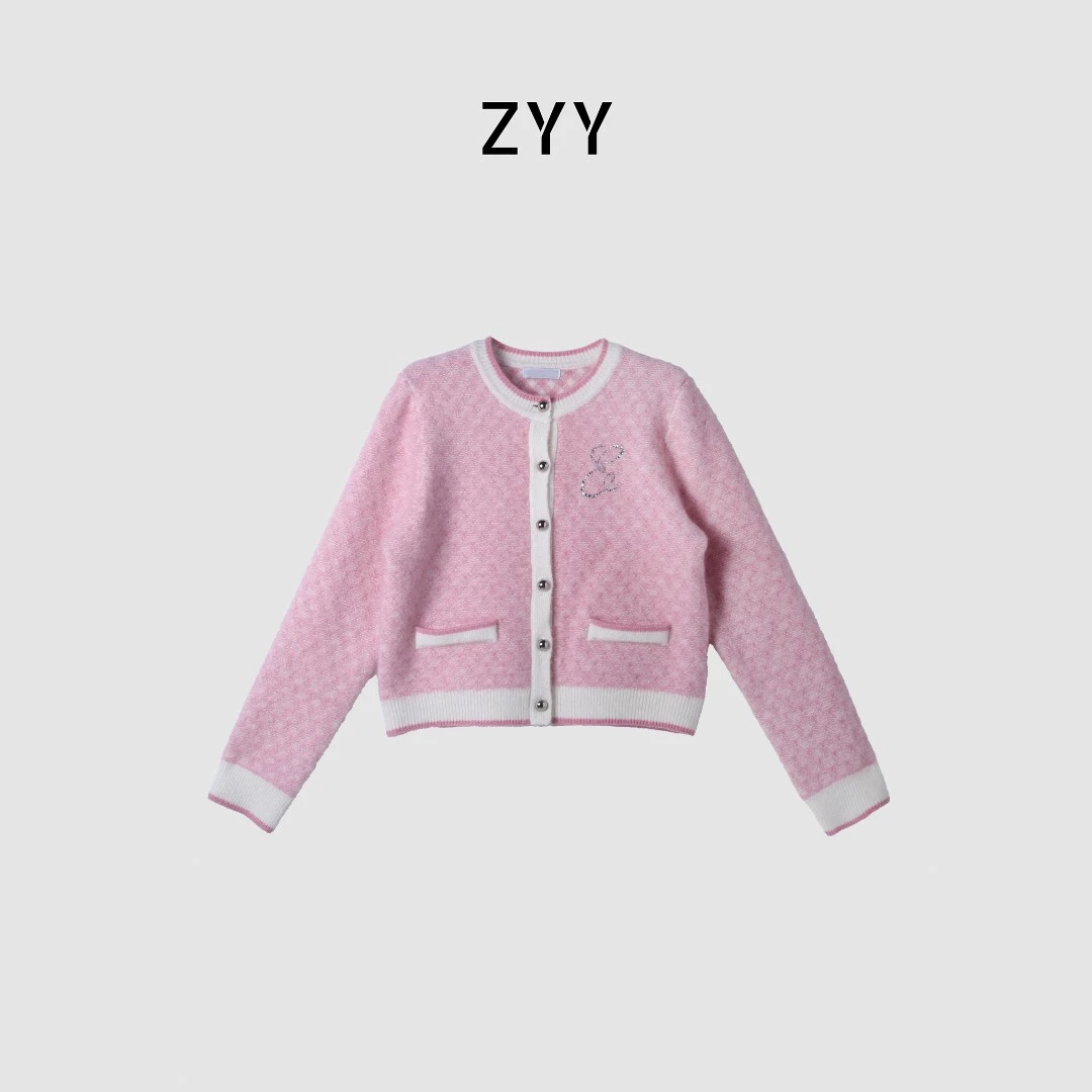 ZYY【凛冬恋歌】新款设计感提花针织衫X25DMY05940