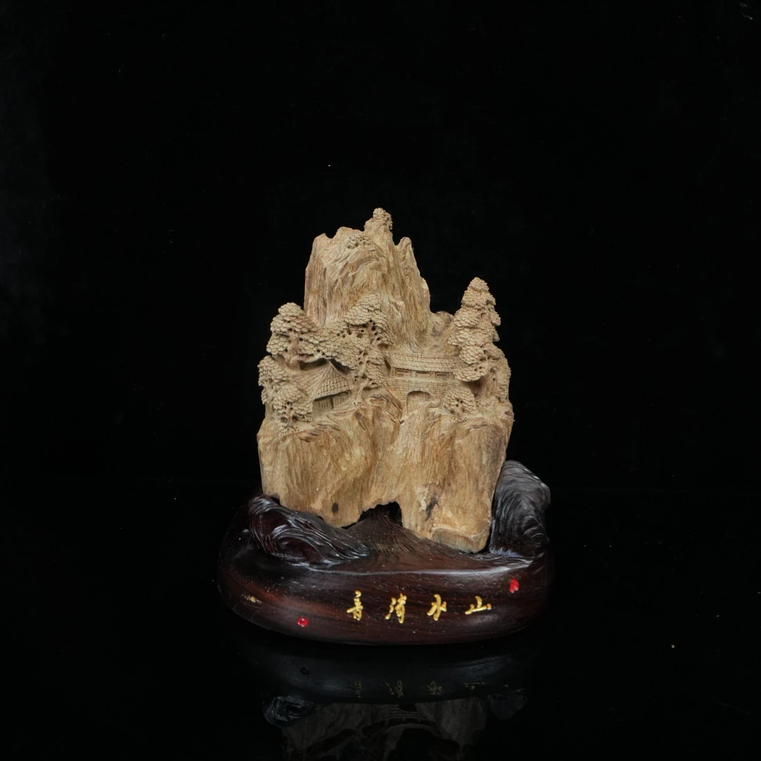 A7240 印尼坤甸沉香/山水清音 14.4x12.7x16cm 净105.4g