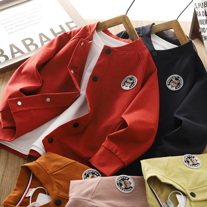 男童棒球服外套2025春秋新款儿童立领夹克衫中大童休闲帅气上衣潮