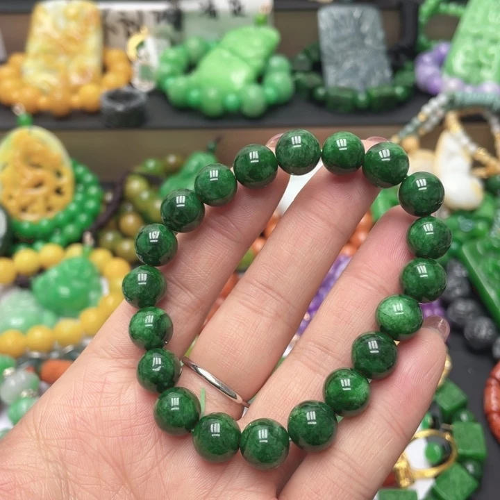 翡翠未镶嵌手链手链1