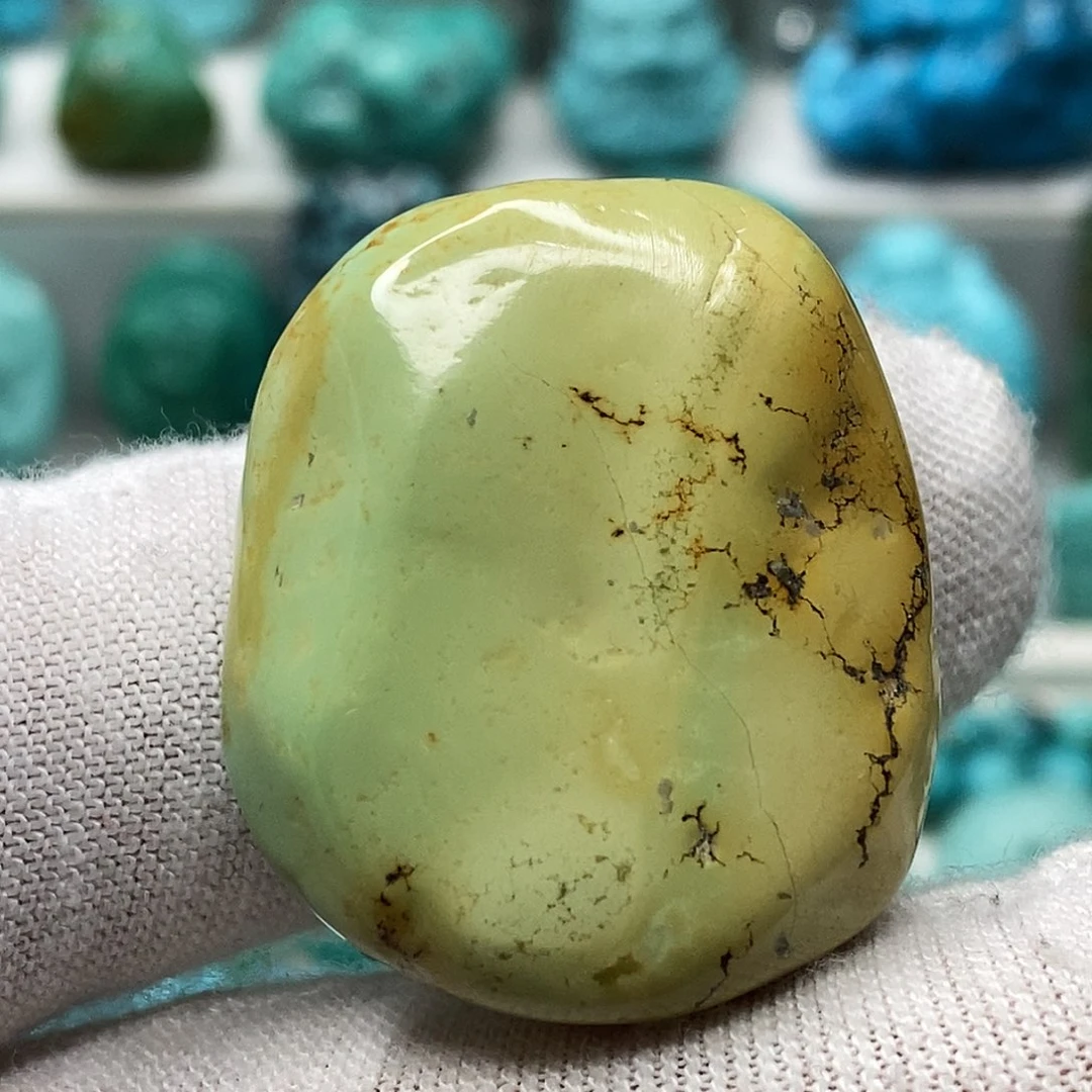 绿松石未镶嵌天然原矿 地大质检