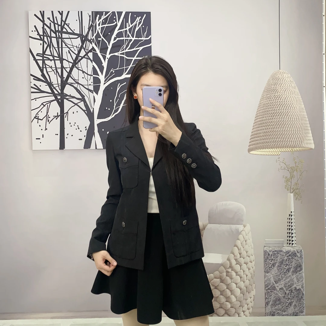 95新 Chanel/香奈儿 麦殿/外套黑色34码/240401QZFVB04